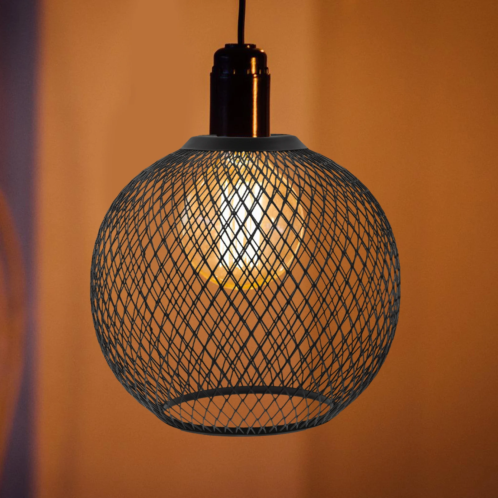 

Lampshade Lamp Shade Frame Metal Lampshade Table Lamp Shade Iron Wire Lamp Cover Iron Mesh Lampshade Metal Wire Cage Lamp Guard