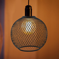 Lampshade Lamp Shade Frame Metal Lampshade Table Lamp Shade Iron Wire Lamp Cover Iron Mesh Lampshade Metal Wire Cage Lamp Guard