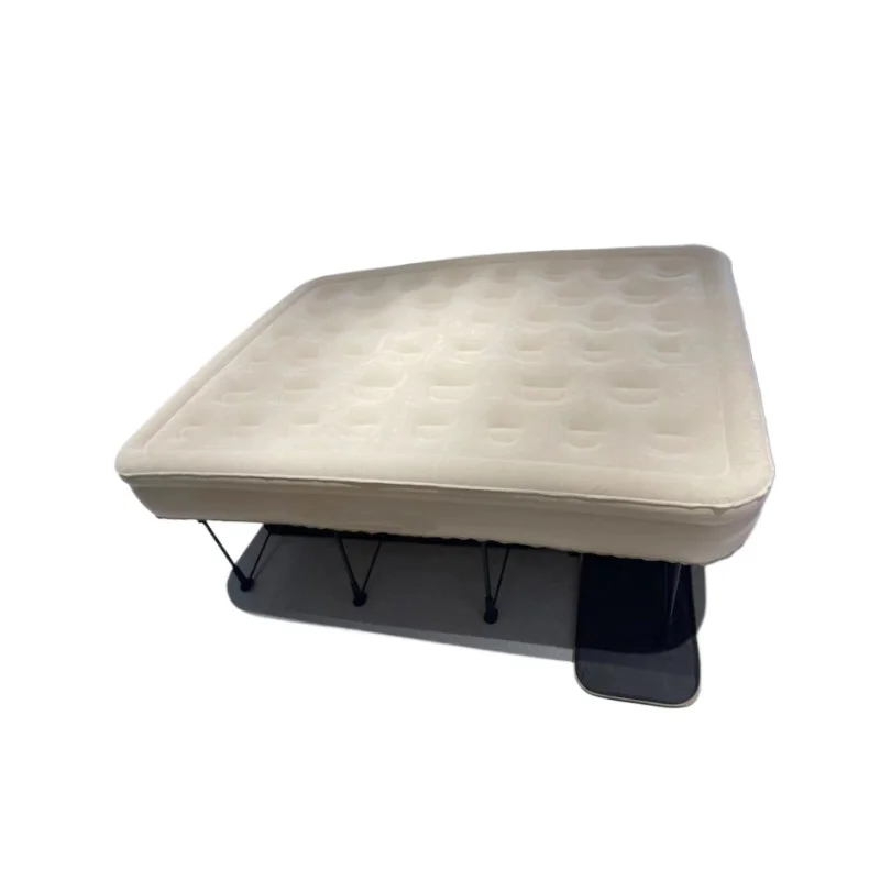 

With frame rolling box inflatable mattress camping bed travel vacation outdoor automatic retractable