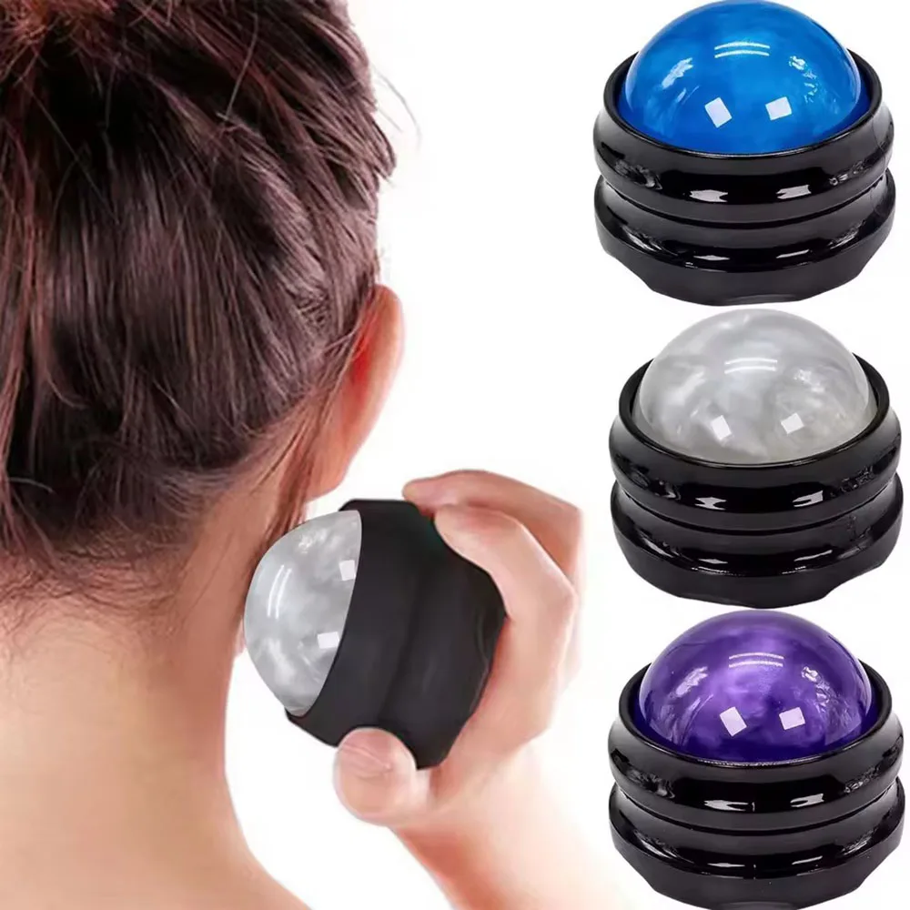Handheld Massage Ball Roller Manual Resin Muscle Relaxation Tool for Neck Back Leg Body Meridians Yoga Health Care Recovery