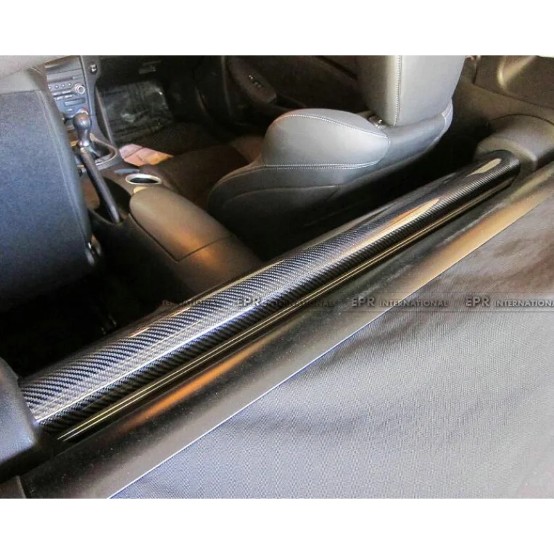 لنيسان 370Z Z34 ألياف الكربون الجافة الداخلية المقعد الخلفي العارضة - ترقية لاصقة غير مدمرة #2
