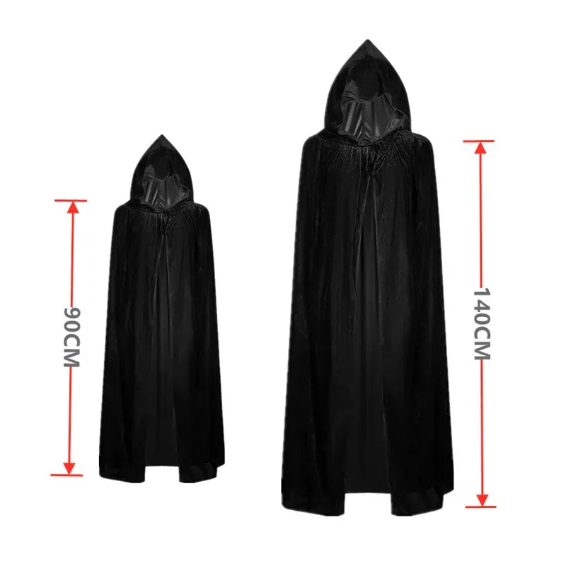 Children's Ghost Halloween Role-play Costume with Red Skull Cape and Scythe Creepy Vampire Mask