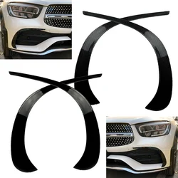 For Mercedes Benz GLC X253  GLC260 GLC300 2020 2021 Car Front Bumper Spoiler Air Vent Outlet ABS Trim Cover Car Accessories