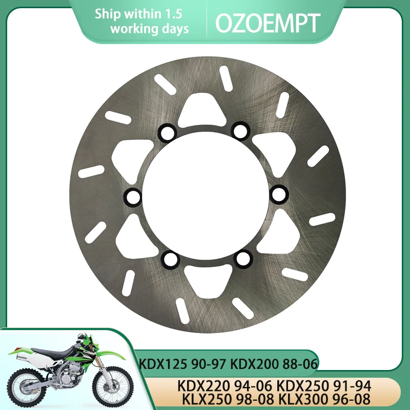 OZOEMPT Motorcycle Rear brake disc/plate Apply to KDX125 90-97 KDX200 88-06 KDX220 94-06 KDX250 91-94 KLX250 98-08 KLX300 96-08