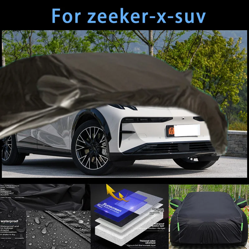 

For zeeker-x-suv Outdoor Protection Full Car Covers Snow Cover Sunshade Waterproof Dustproof Exterior Car accessories