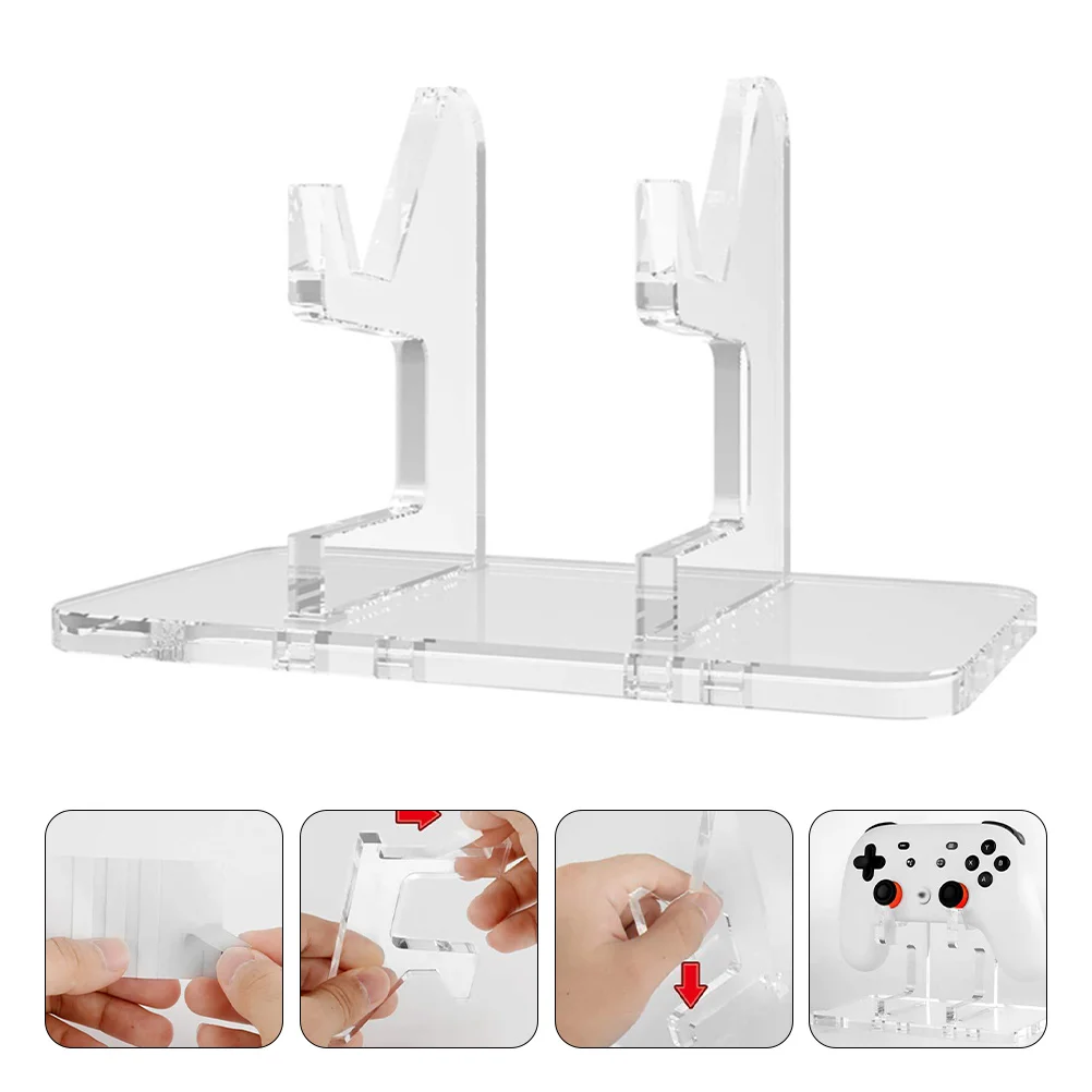 

Game Controller Bracket Acrylic Universal Gamepad Display Rack Desktop Stand Holder for Remote Controller Storage Organizer