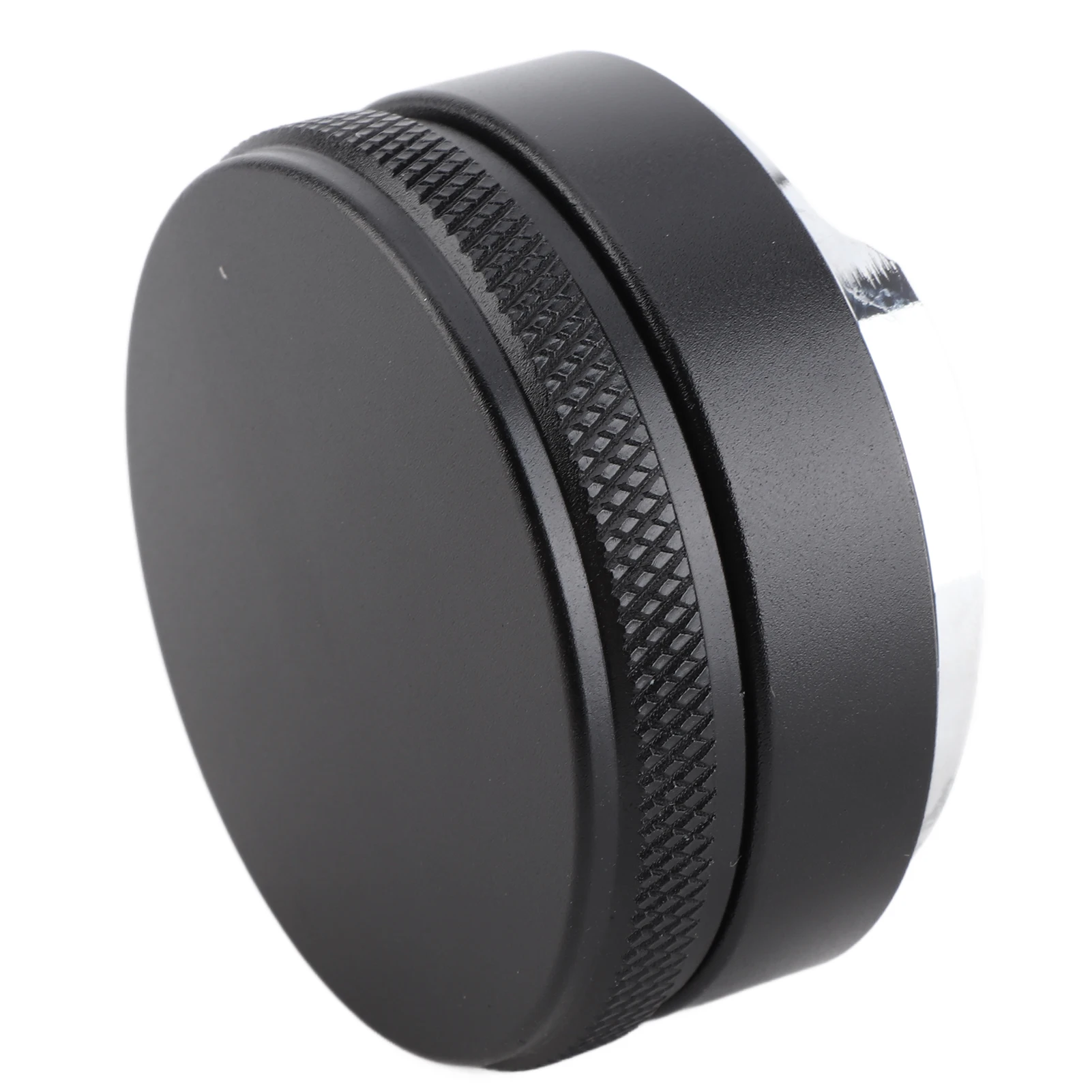 เครื่องกดกาแฟ เครื่องปรับระดับกาแฟ สแตนเลส 2‑in‑1 เครื่องกระจายผงกาแฟ อุปกรณ์เสริมเครื่องชงกาแฟ สีดำ 5.8x3.5 ซม.