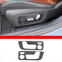 cheya Soft Carbon Fiber Seat Adjusting Switch Knob Panel Cover Trim for BMW 8 Series G14 G15 G16 2019+ Interior Accessories