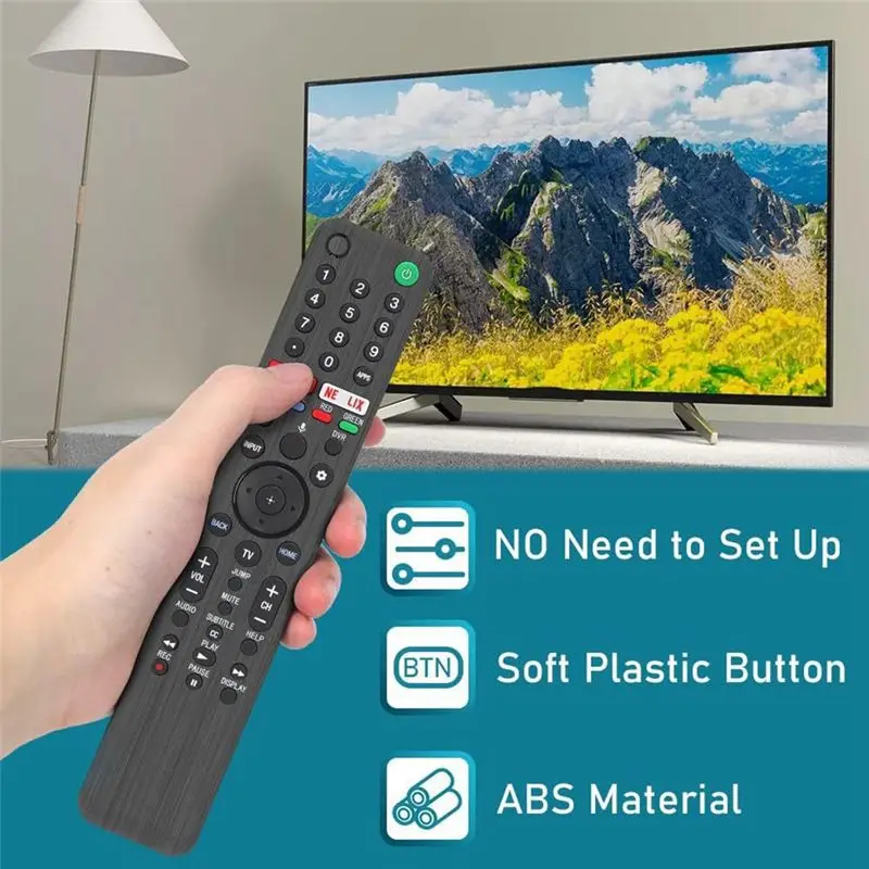 ABKN Smart Voice Remote Control RMF-TX500U for Sony Bravia LED OLED 4K UHD HDTV TV with for Google Play Button