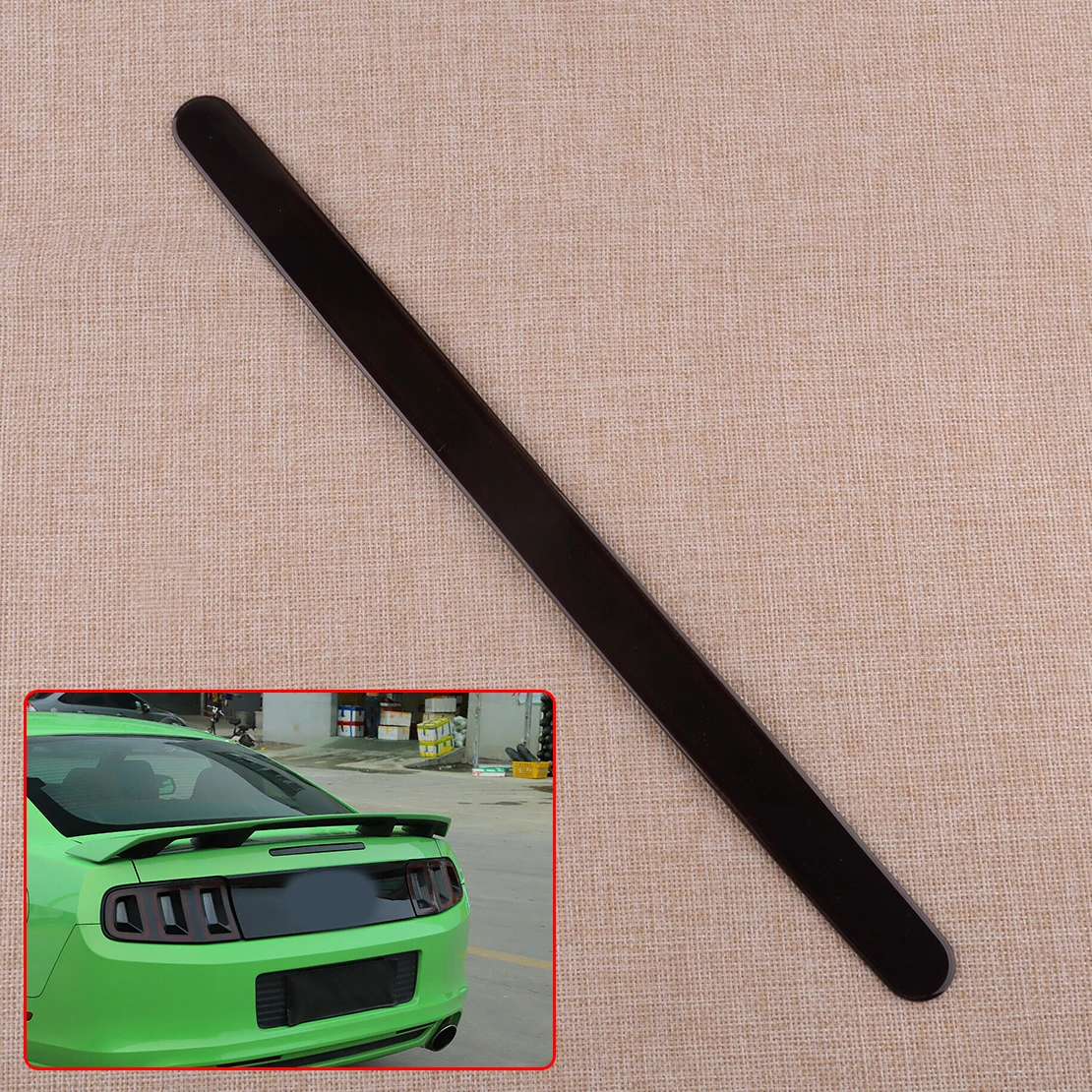 Car Rear High Mount 3rd Brake Light Trim Cover Frame Decoration Fit for Ford Mustang 2014 2013 2012 2011 2010 Smoke Black
