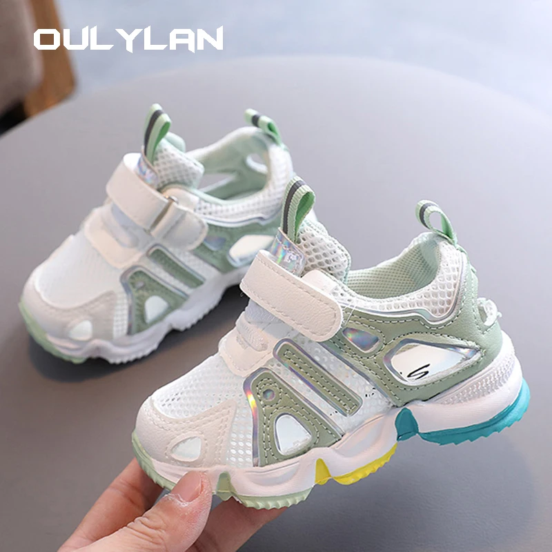 Summer Children's Sandals Boys Soft Sole Sneakers Girls Baby Sports Running Shoes Fashion Hollow Breathable Kids Sandals