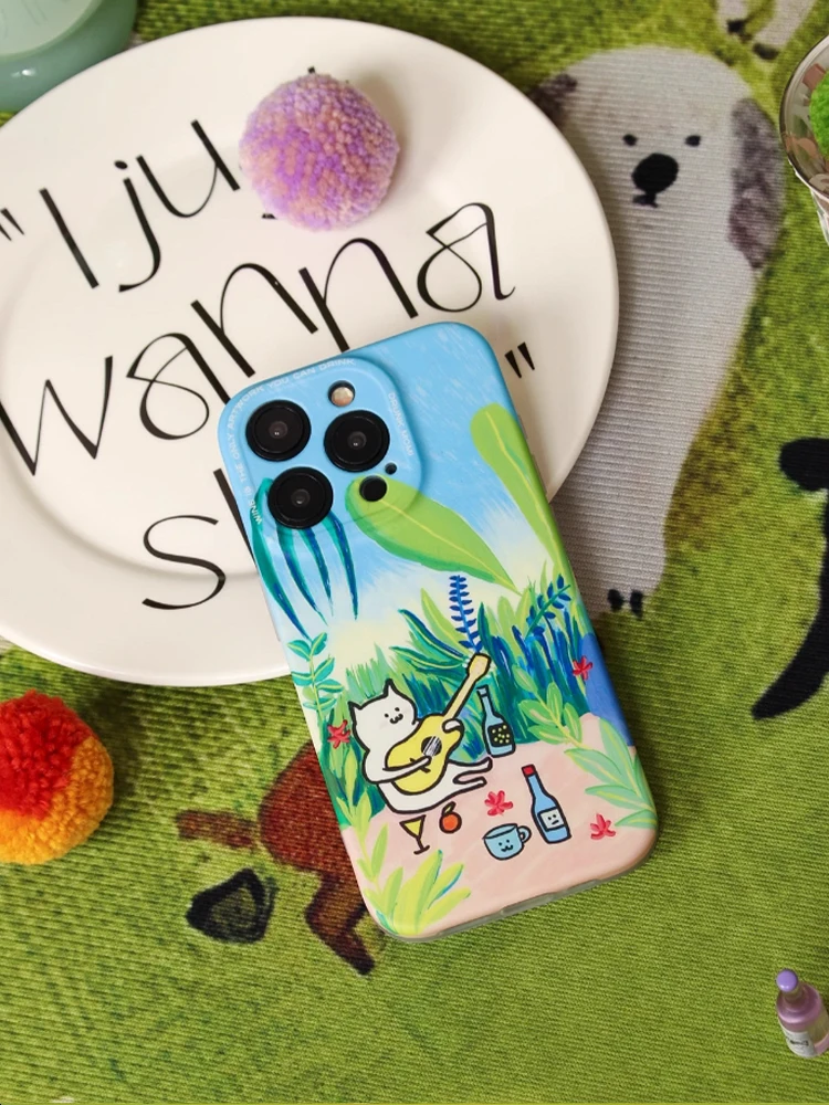 Full Cover Single Layer iPhone 15 Promax Phone Case Suitable for Apple 14 Promax Fall Protection Case 13 Cartoon Cute Drunk Mom