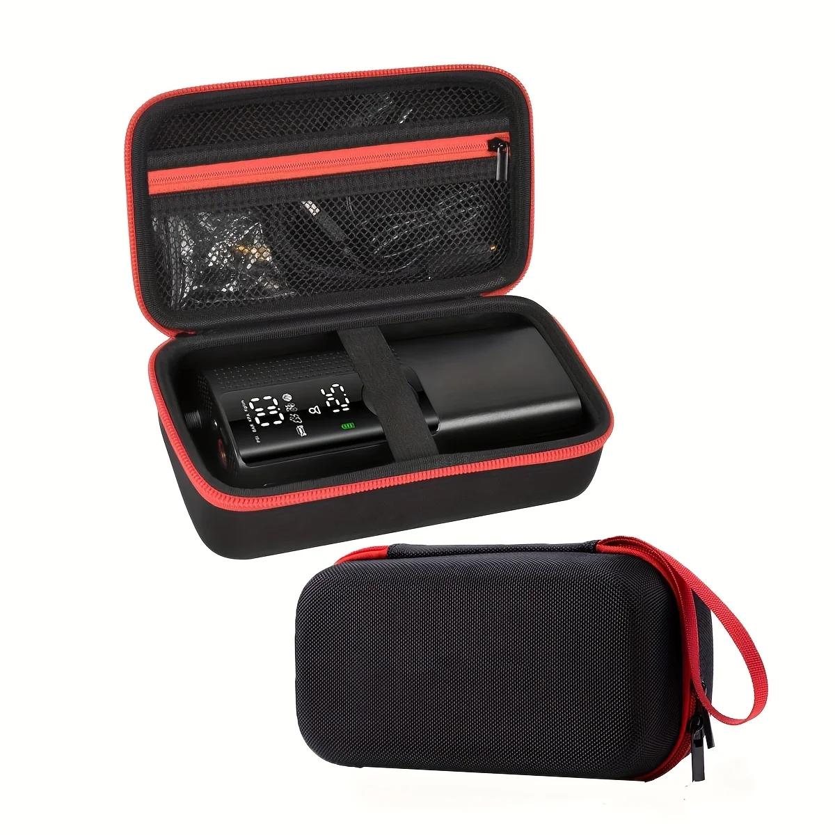 

Portable Car Storage Box, Suitable for Inflatable Pump, Portable Air Compressor, Car Starter, Black (Case Only)