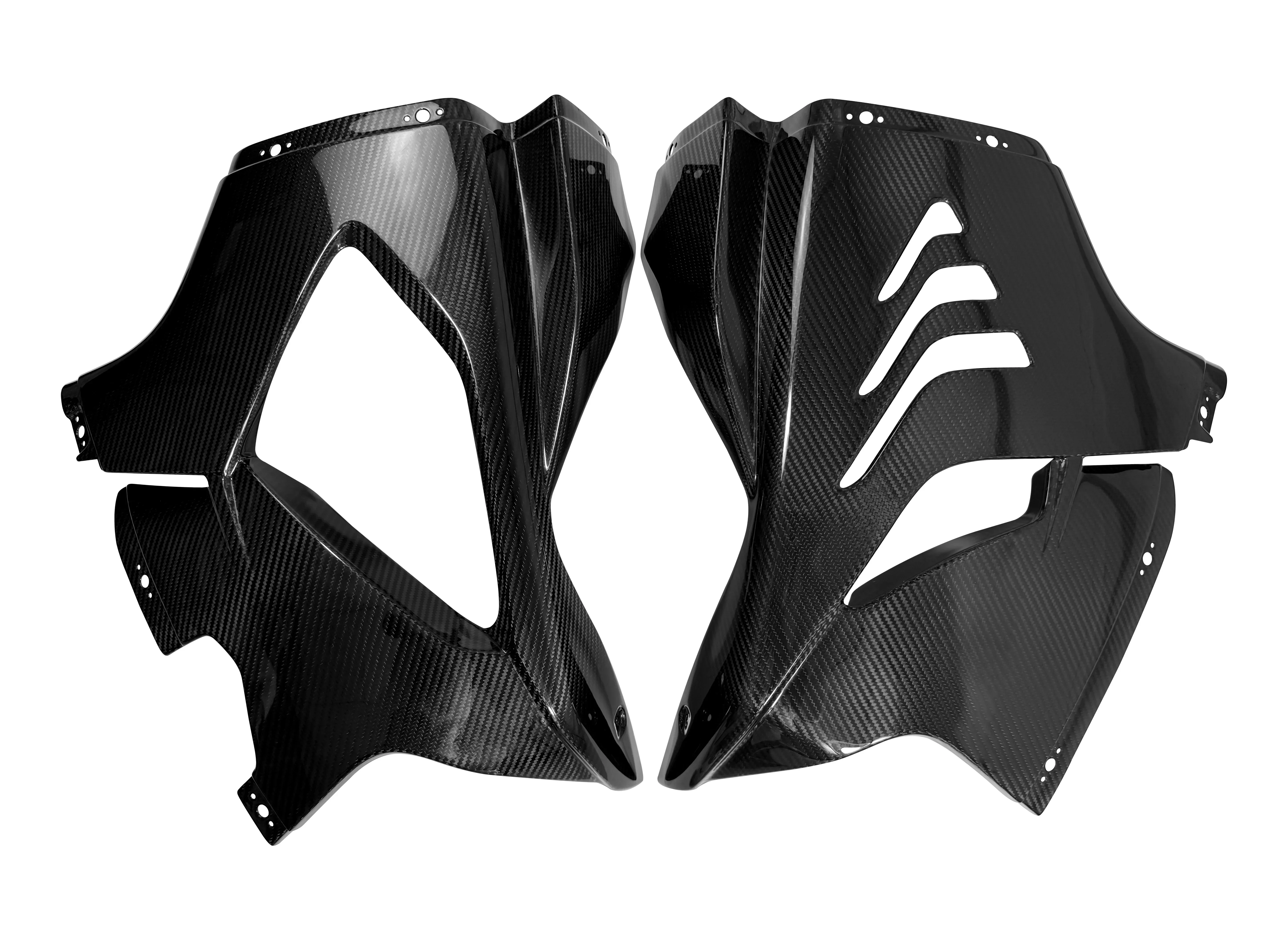 Motorcycle Accessories Left and Right Side Panel Carbon Fiber 3K Twill Glossy Black Fit for M1000RR Models