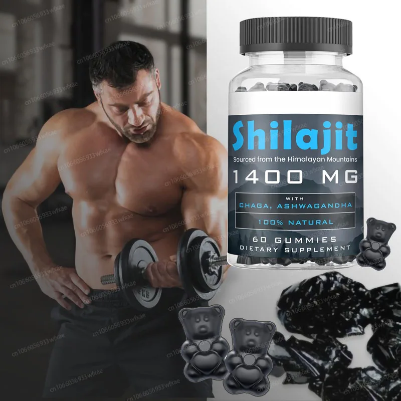 

Original Himalayan Shilajit Gummies 1400mg Ashwagandha Natural Mineral Men Women Health Products