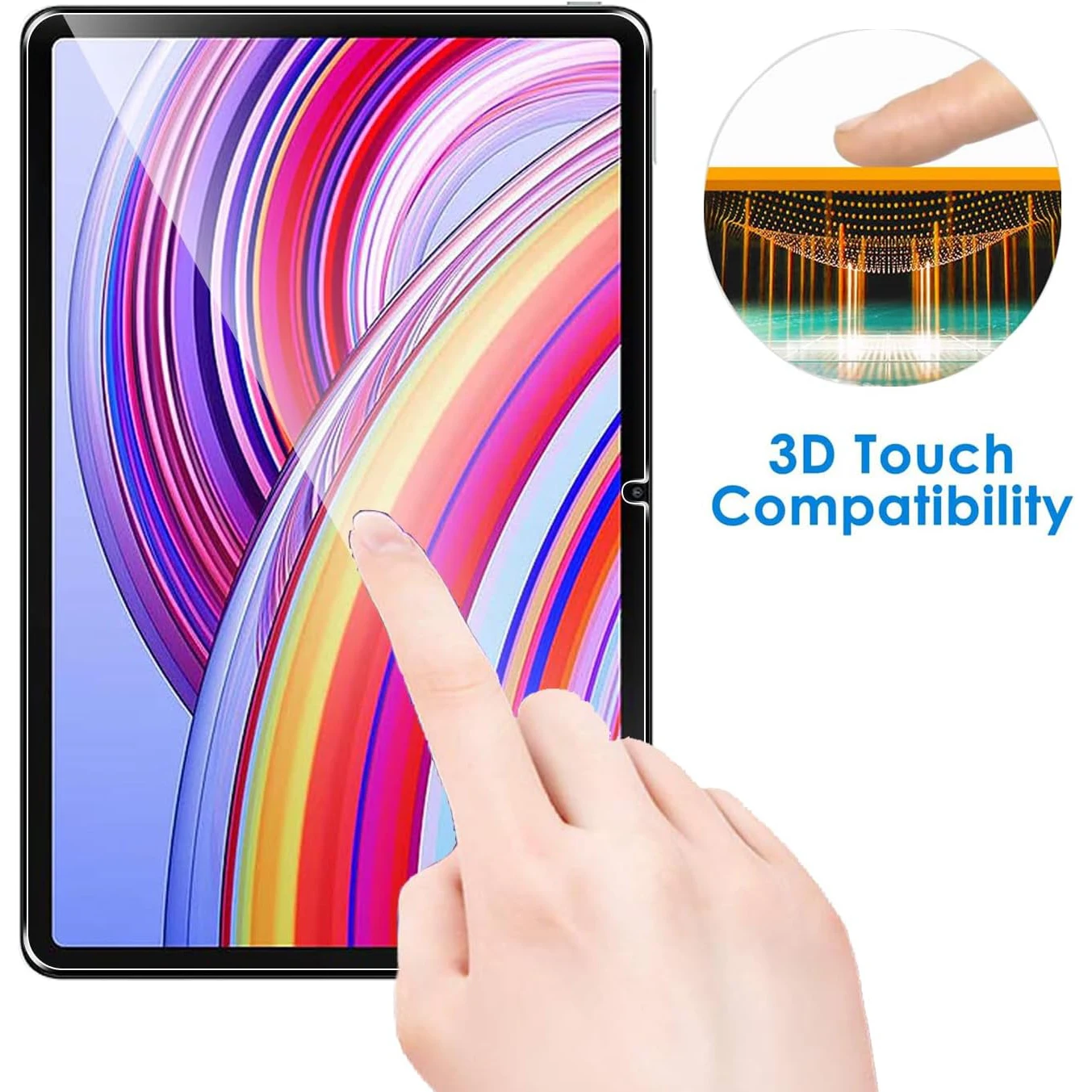 2pcs 9H Tempered Glass For Xiaomi Redmi Pad Pro 12.1'' Poco Pad 12.1'' Clear Anti Scratch Screen Protector Protective Film