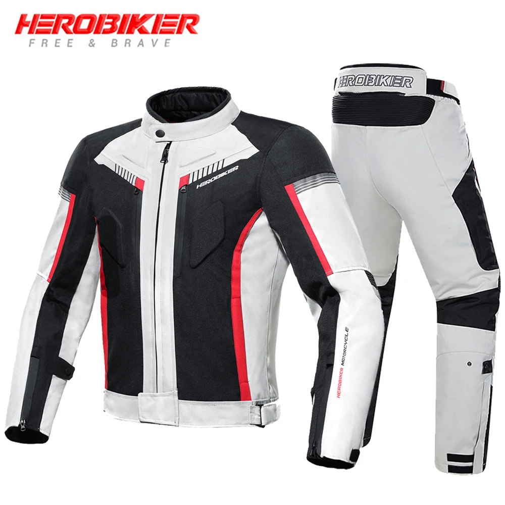 Motorcycle Jacket Moto Jackets Waterproof And Scratch Resistant Off-road Motorbike Jacket Moto Pants Outdoor Cycling Equipment