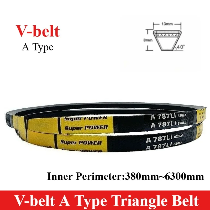1pcs A Section V Belt A Type Rubber Drive Belt Industrial Transmission Belt for Motor Pulley / garden tractor A380-A3000-A6300