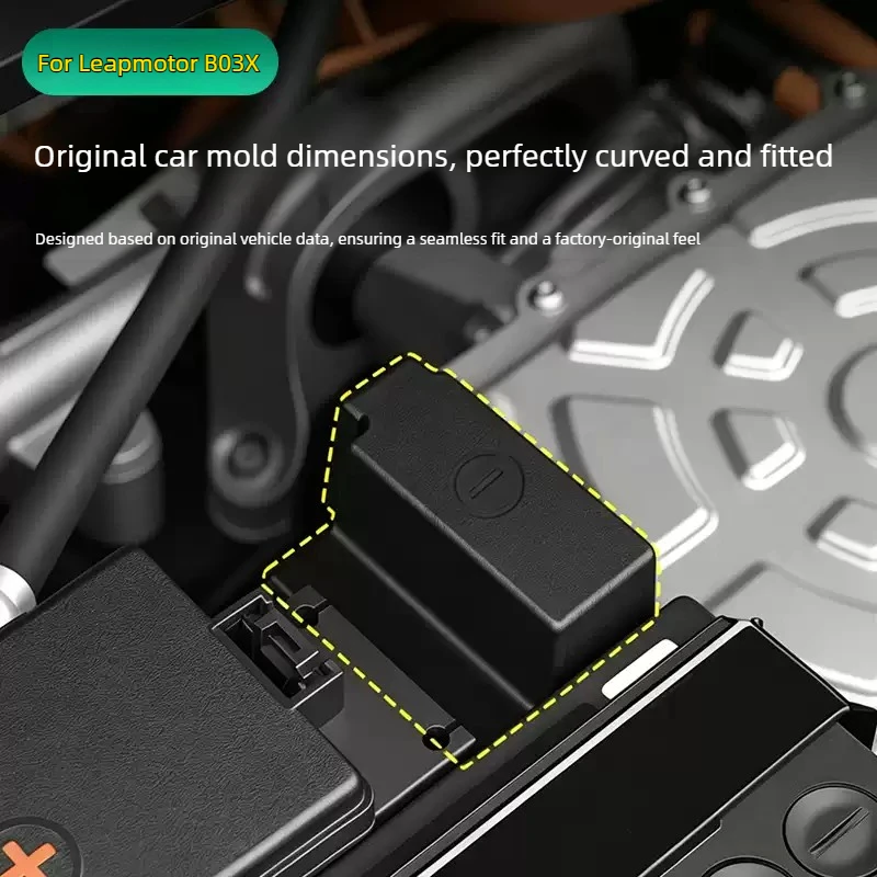 For Leapmotor A10 B03X Car Battery Negative Protection Cover Front Engine Compartment Battery Waterproof Protective Cover