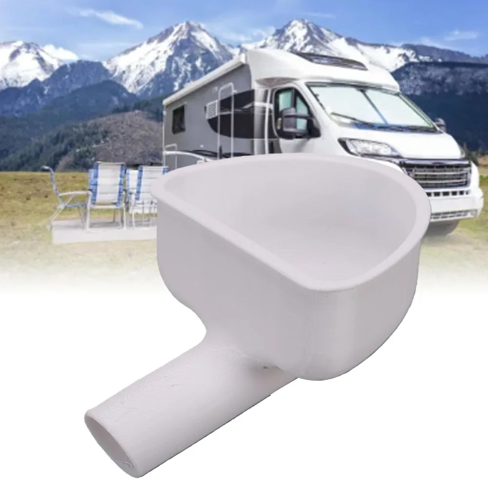 3D Printed RV Water Filling Funnel Wide Opening Deep Funnel Wide Mouth Funnel Fresh Water Fill Adapter For Travel Trailer