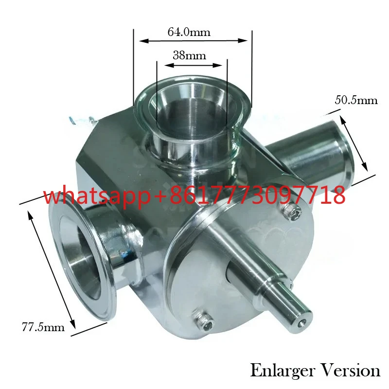 

Роторный клапан из нержавеющей стали SS304 для фасовочной машины, патрубок для фасовки пастообразных продуктов, адаптер бункера, цилиндрический наполнитель, обратный клапан