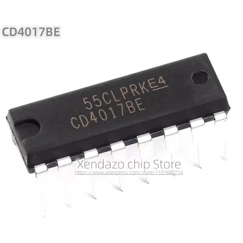 10pcs/lot CD4017BE CD4017B CD4017 4017 DIP-16 package Original genuine