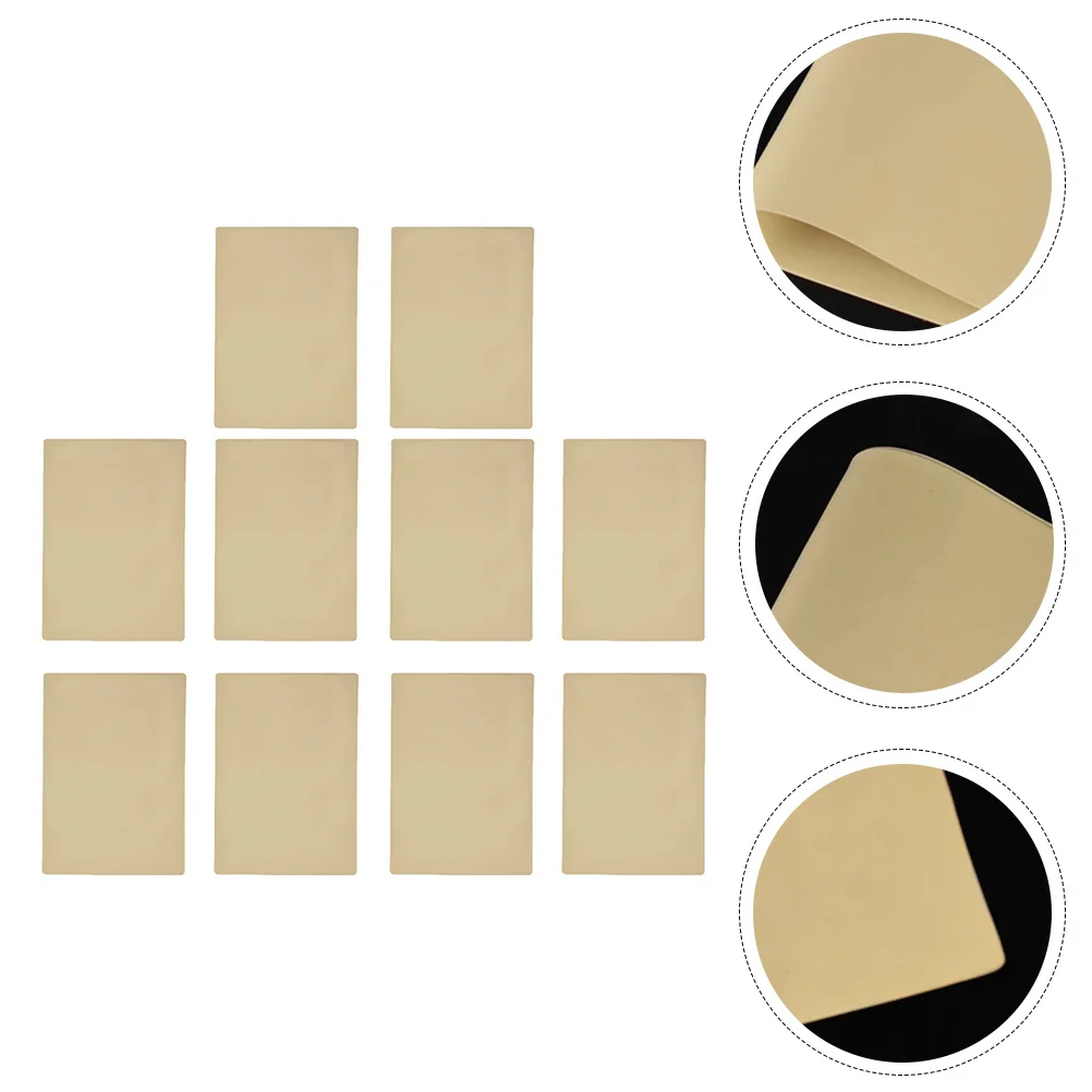 

10 шт., поддельные листы для практики татуировки, двухсторонние пустые синтетические принадлежности для начинающих художников, пустой лист для кожи