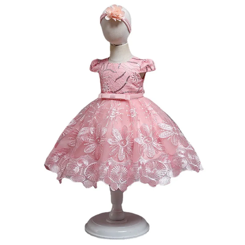 Girls Dress Flower Summer Dresses for Party and Wedding Christmas Clothing Princess Flower Tutu Dress Children Prom Ball Gown