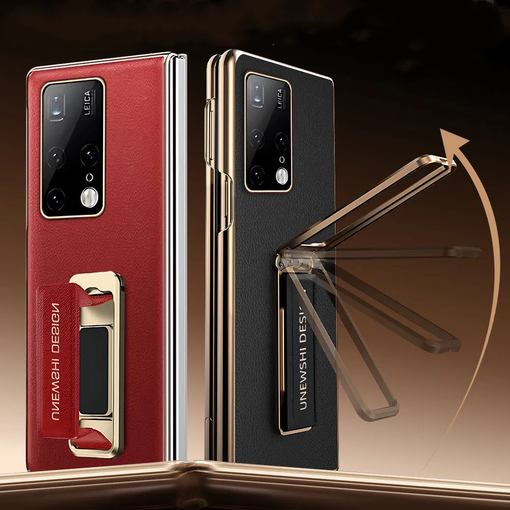 

Чехол премиум-класса из воловьей кожи и стеклянной пленки для Huawei Mate X2 X3 X5 X6, чехол-кронштейн для браслета