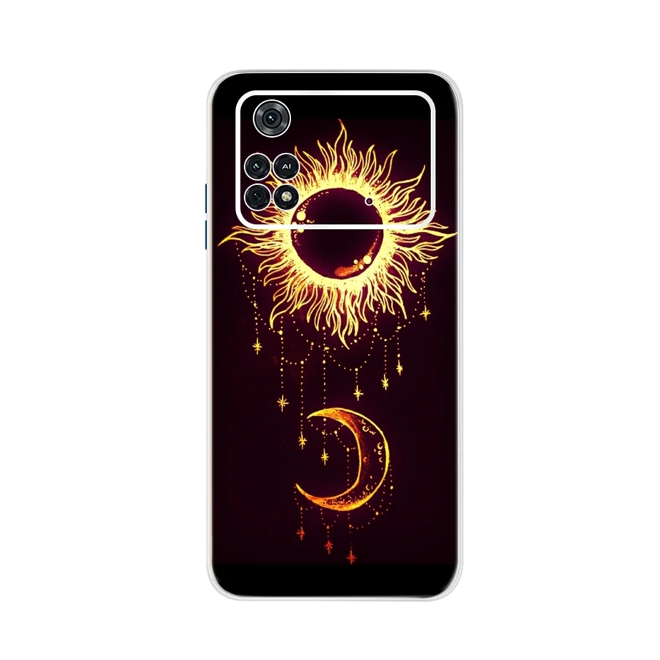 For Xiaomi Poco M4 Pro 4G Case 6.43\'\' Colorful Painted Soft Silicone Phone Cover For Xiaomi Poco M4 Pro M4Pro Case Fundas Bumper