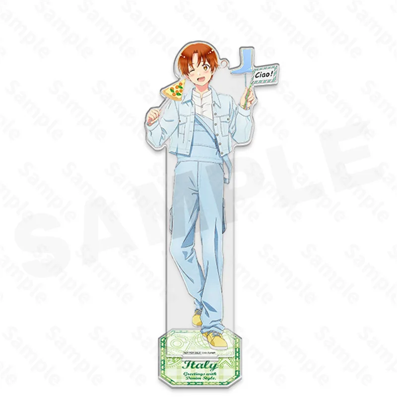 HETALIA APH Blue Jean Ver. Ornamen Meja Figur Ludwig Akrilik Italia Veneziano, Piring Berdiri Alfred F. Jones, Mainan Pilihan