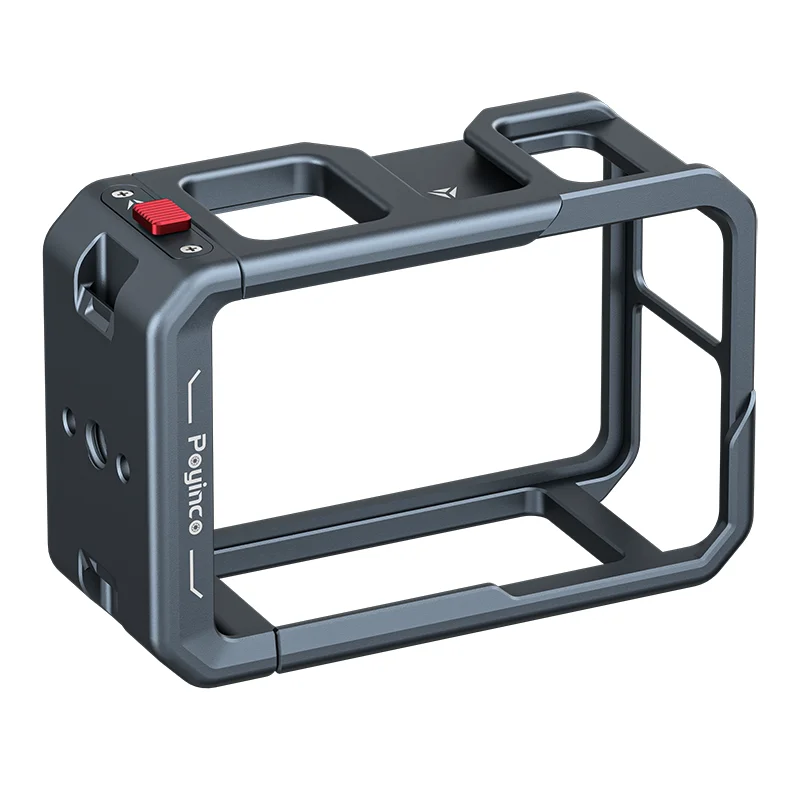 CNC Machining Factory   Aluminum Alloy Camera Cage for DJI Osmo Action  Pro / 4 Quick Release Protective Frame