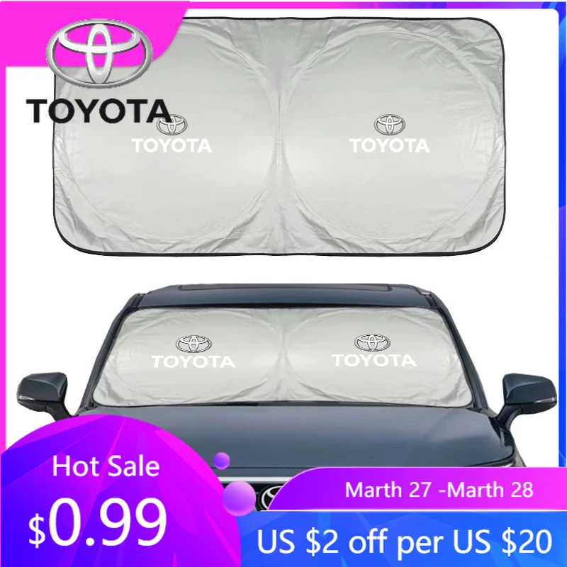 

Солнцезащитный козырек на лобовое стекло для автомобилей Toyota 2026 года: защита от УФ-излучения для Toyota Corolla, Yaris, Aygo, Prius, C-HR, Camry, Auris, Avensis