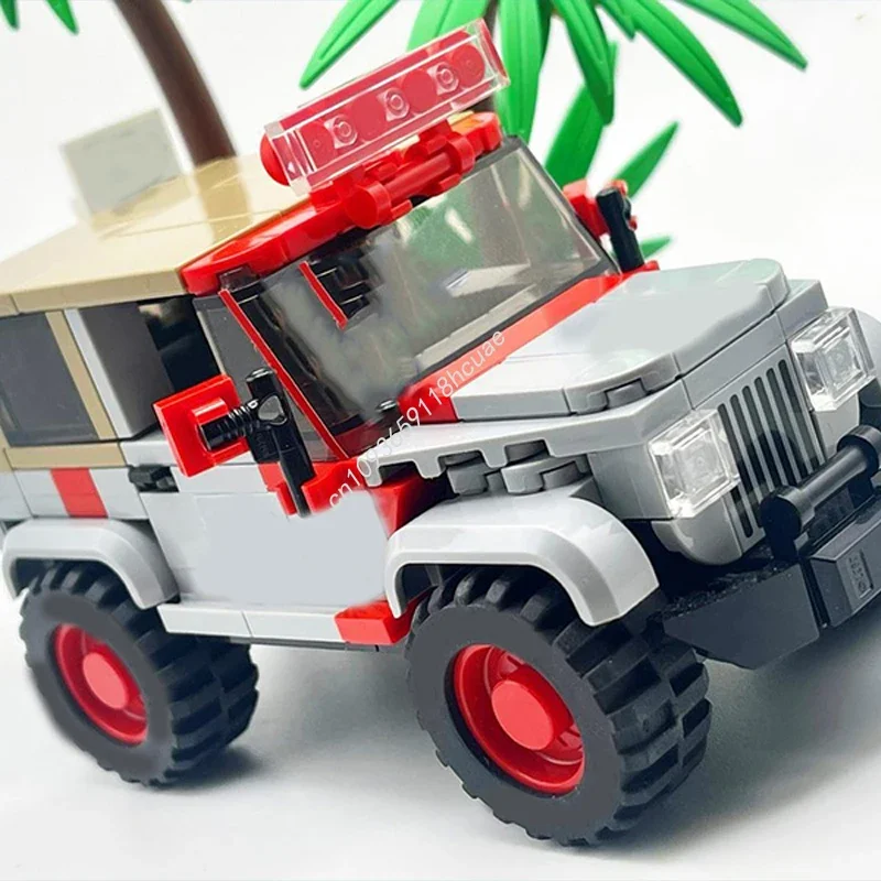 279-teiliger MOC Dilophosaurus Ambush Baustein-Bausatz Weihnachts-Master-Serie Sammlerstück Perfekt für Modell-Enthusiasten Geburtstagsgeschenk