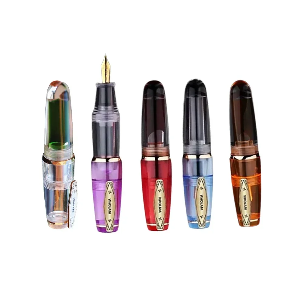 

Короткая перьевая ручка MOONMAN Q3 большой емкости 35 # Перо EF F Изысканные прозрачные милые маленькие толстые ручки письменные принадлежности Канцелярские принадлежности