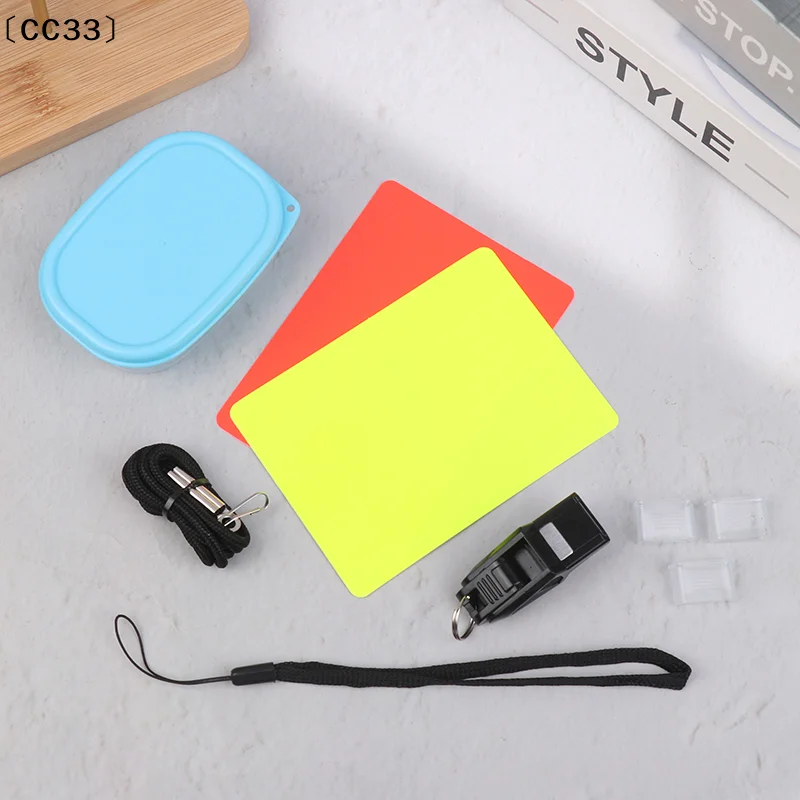 

1 шт. свисток + желтые и красные карточки для судей по баскетболу, футболу, волейболу, футзалу и гандболу [CC33]