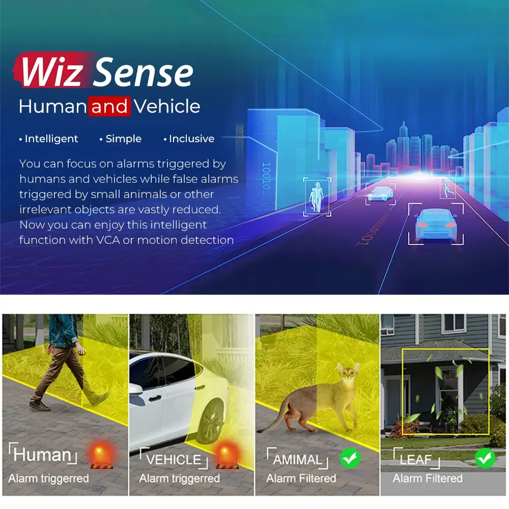 Telecamera IP Da Hua 8Mp Hd Poe Telecamera di rete Wizsense con cupola varifocale 4K Ir