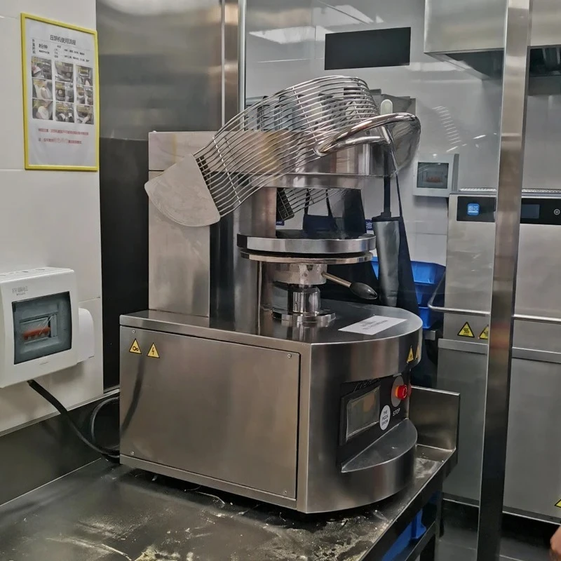 Pancake Stand Pizza Dough Flattening Pizza Machine 6-15inch Diameter Electric Automatic Pizza Round Base Forming Machine