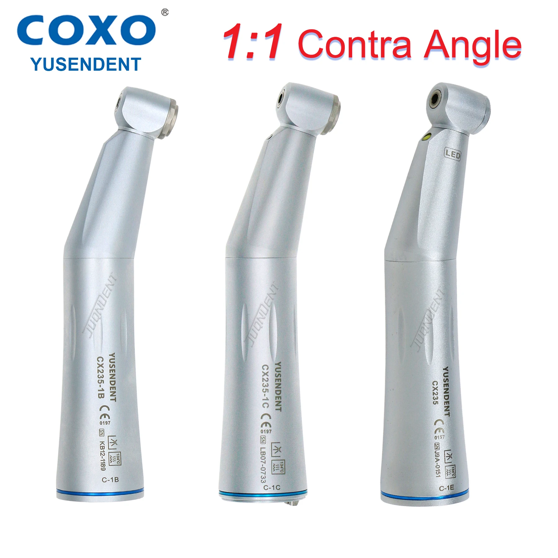 CX235 COXO Dental-Handstücke mit niedriger Geschwindigkeit, Winkelstück 1:1, langsame Rotation, Zahnmedizin, Luftmotor, 2/4/6 Löcher, Dentalprodukte für Zahnarzt