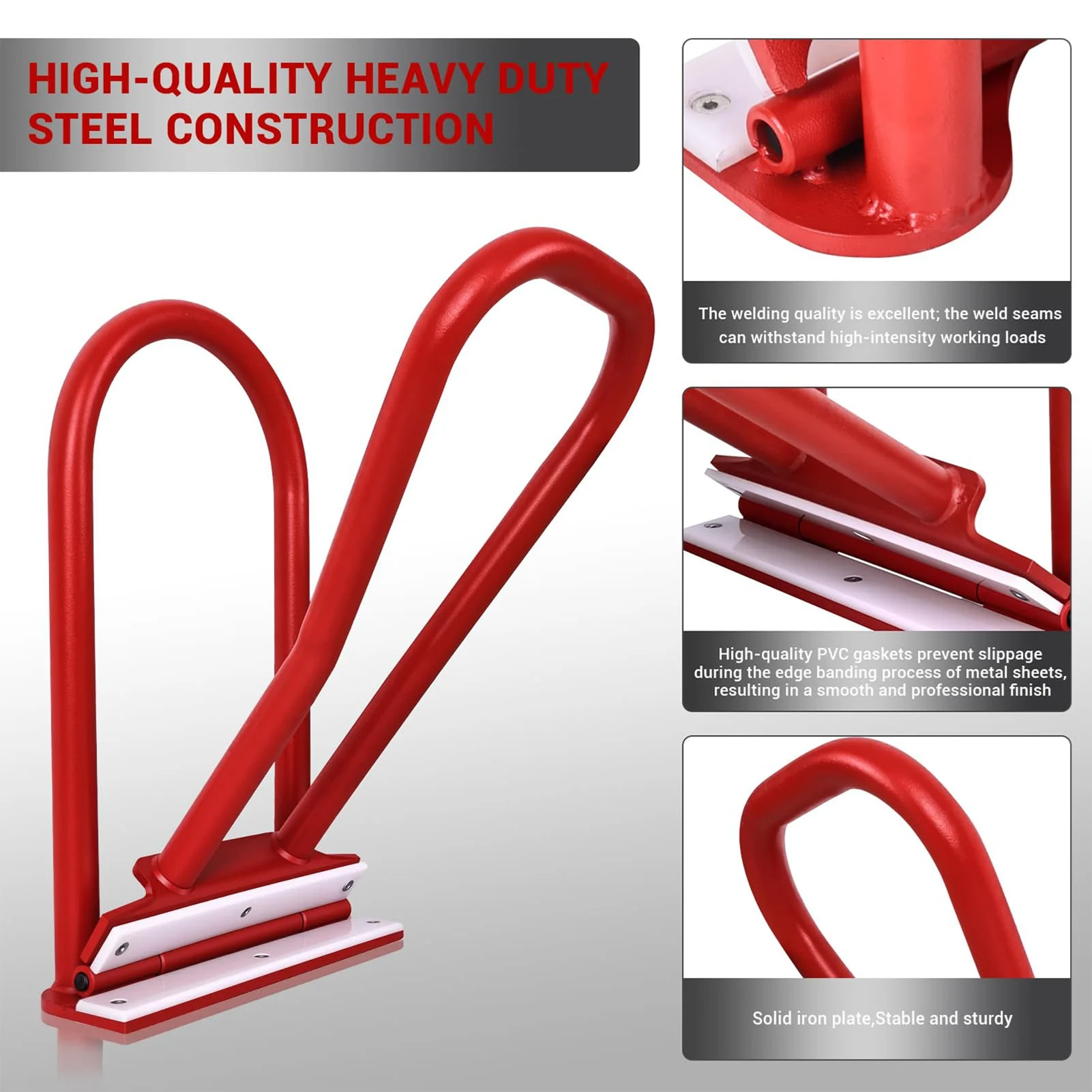 Standing Seam Roofing Tool with PVC Insert 90 to 180 Degree Folding Heavy Duty Roofing Bender for Roofers Contractors Metal