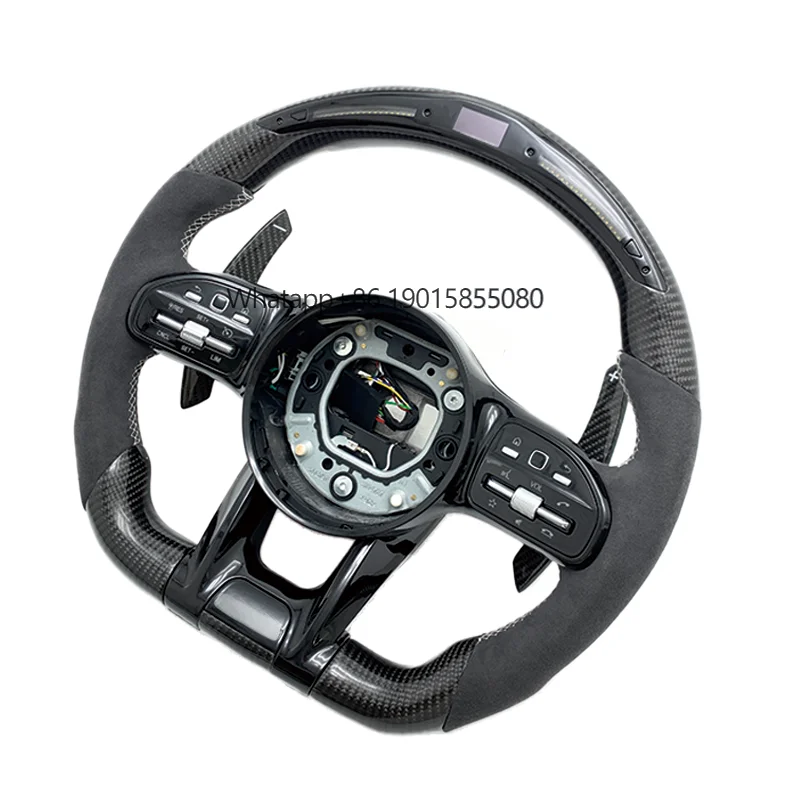 

With Led Display Volant Lenkrad Sport Leather Steering Wheel for Mercedes Benz C217 W209 W204 W205 W206 W207 Coupe C63s C63 AMG
