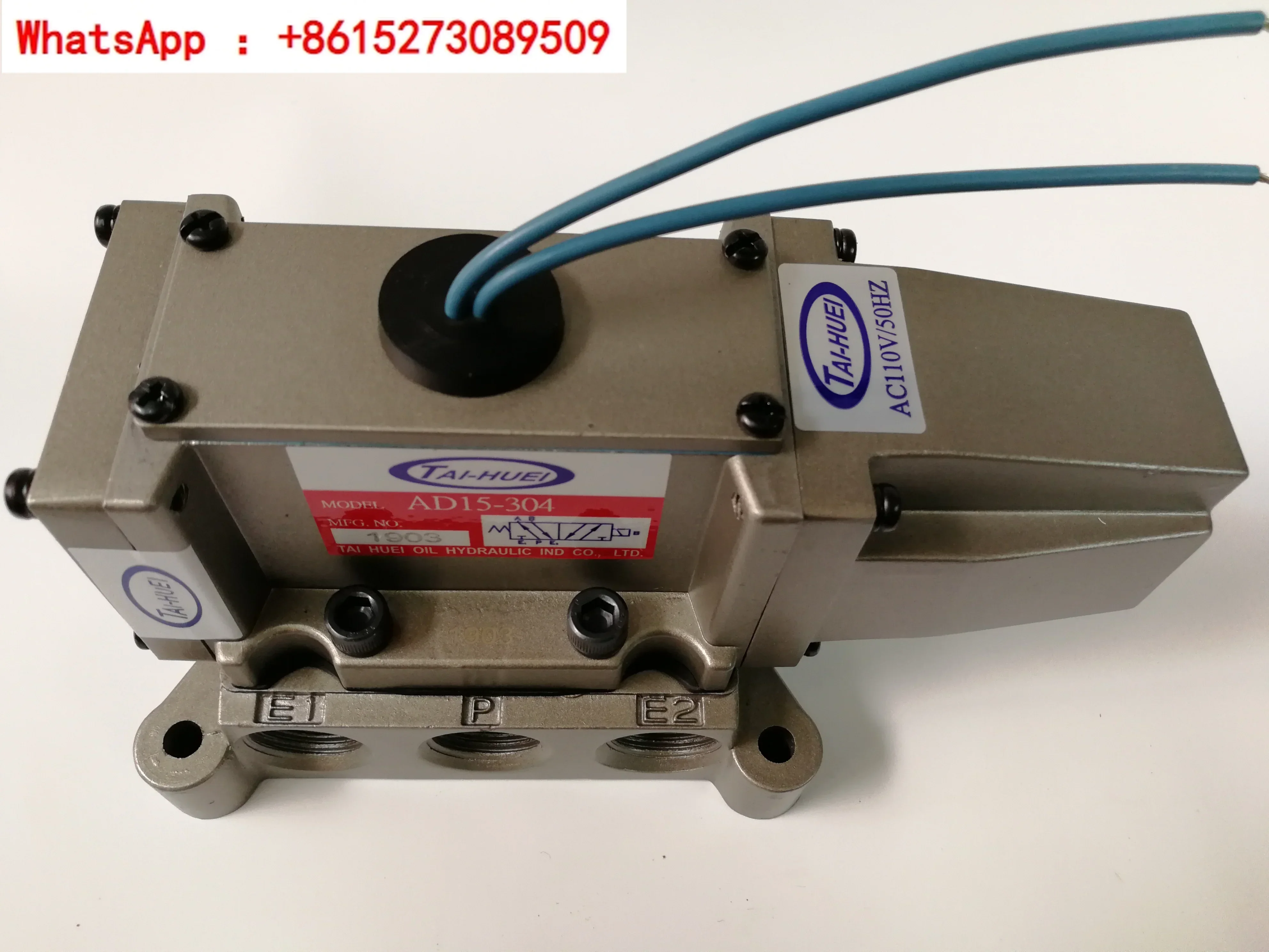 Original Taiwan AD15-304 high flow solenoid valve metal sealed solenoid valve AC220V AC110V