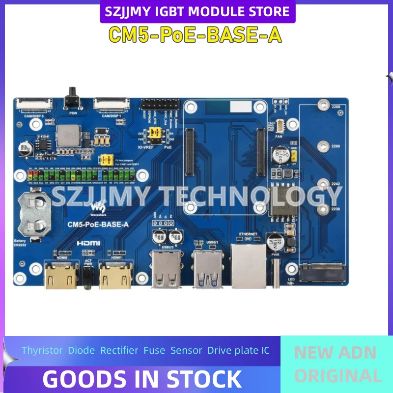 Raspberry Pi CM5 Computing Module Core Board Bottom Plate Compute Module 5 PoE Expansion Board
