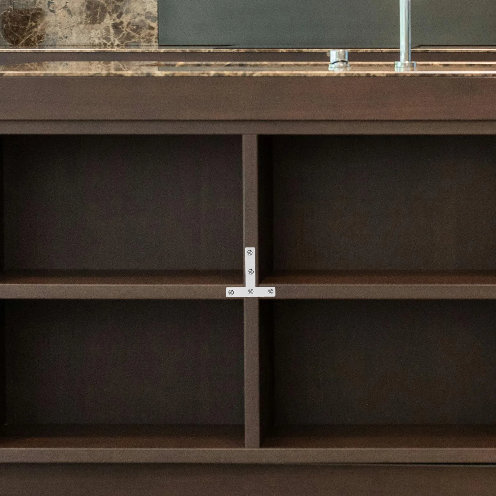 

20Pcs T Shaped Stainless Steel Fixing Plates Strong Support Corner Brackets Shelf Table Chair Cabinet Door Repair Hardware