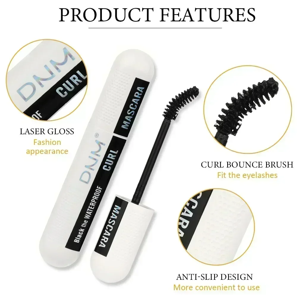 DNM 4 Color Mascara Curly Lengthen Thick Eyelash Waterproof Moisturize Lasting Big Volume Mascara Party Festival Cosmetics 12ml