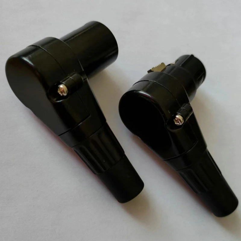 BAAG-3 Pin Right Angle XLR Connector Male Female XLR 3Pin Socket Microphone Plug Audio Cable Amplificador De Audio