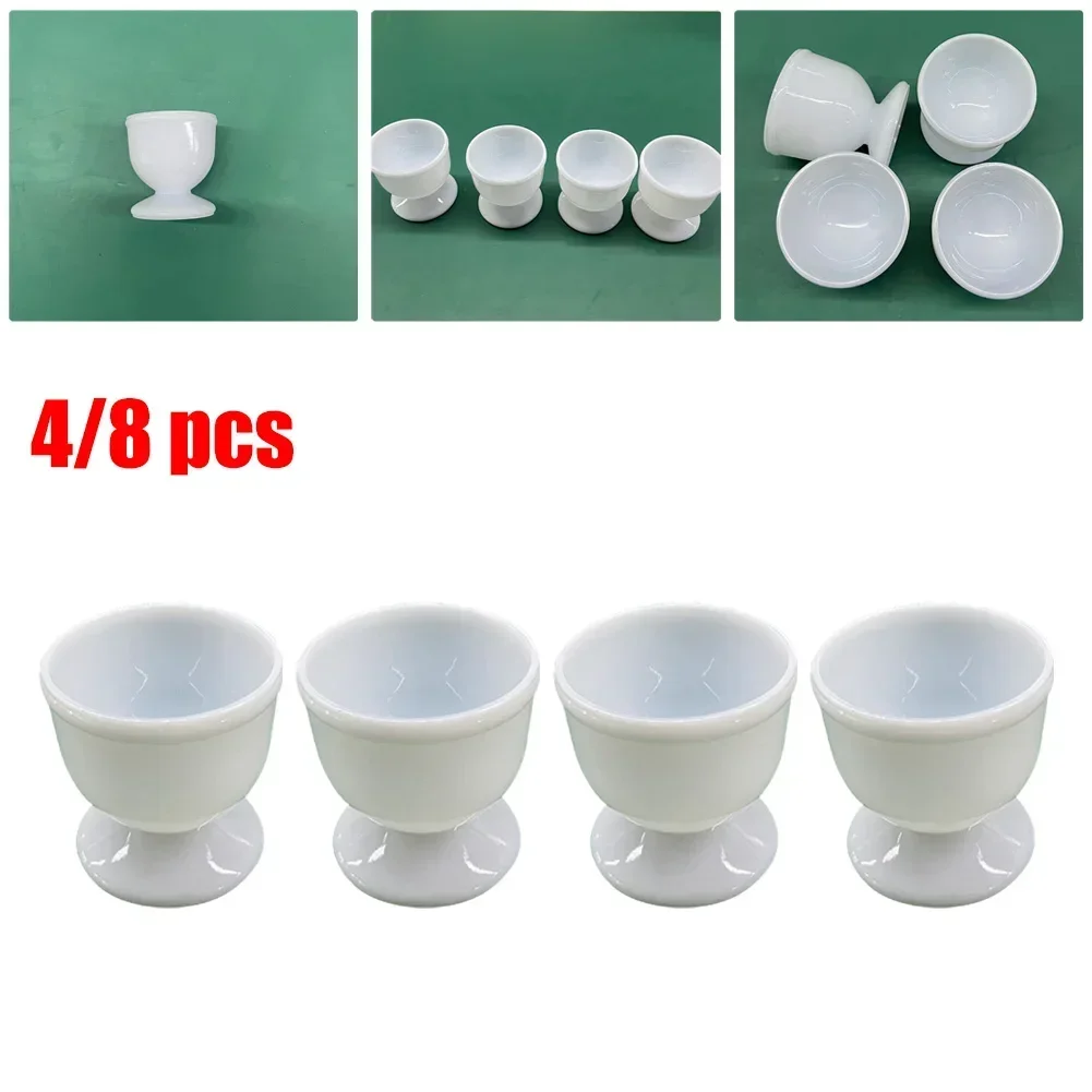 4/8Pc Egg Holder Hard Soft Boiled Eggs Cups Stand Tools Caviar Cup Breakfast Egg Holder Banquet Eggs Supplies Kitchen Accessory