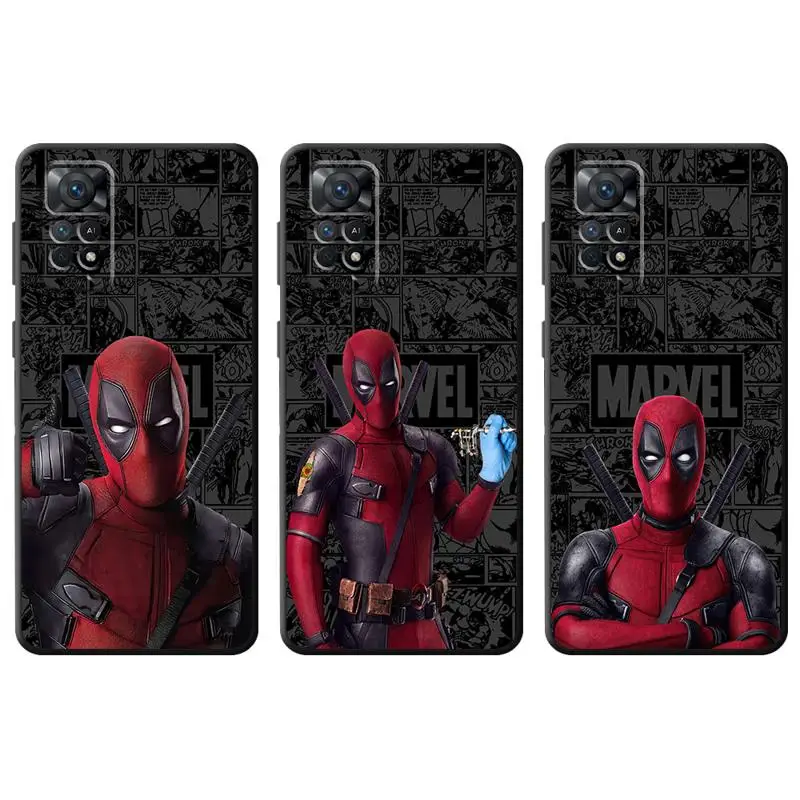 Deadpool Mutants Wolverine phone Cases for Xiaomi Redmi Note 9 13 case 11S 13C 10 5G 12 Pro 12S 12C 7 fundas Antiscratch cover