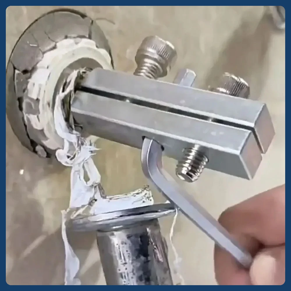 

Bathroom Tools Broken Wire Extractor Threading Tools Tap and Screw Remover Water-Tap Angle Valve Repair for 4/6 Points