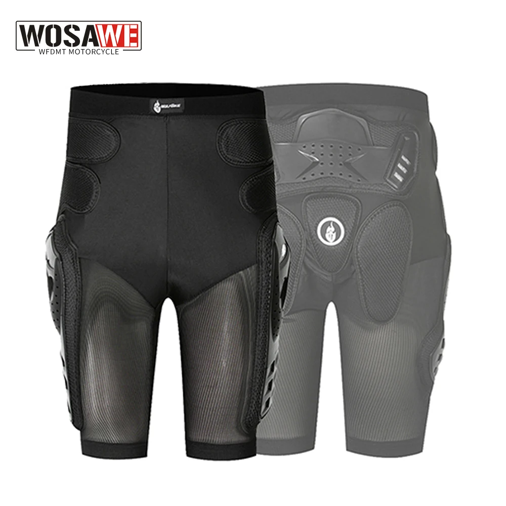 

WOSAWE Motorcycle Shorts Off-Road MTB Bike Skateboard Skating Ski Shorts Protective Gear Motocross Hip Pads Shorts Pants